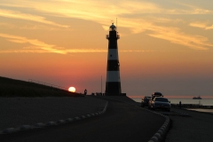 Sonnenuntergang am Leuchtturm von Breskens