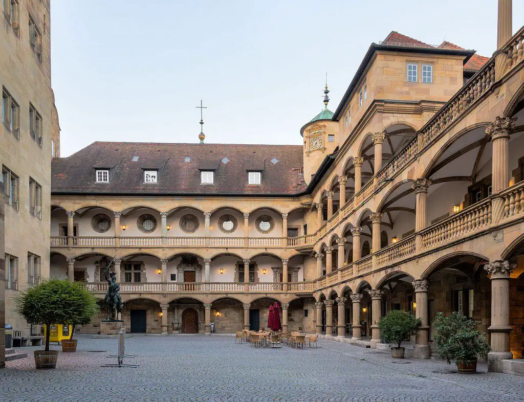 Innenhof im alten Schloss in Stuttgart