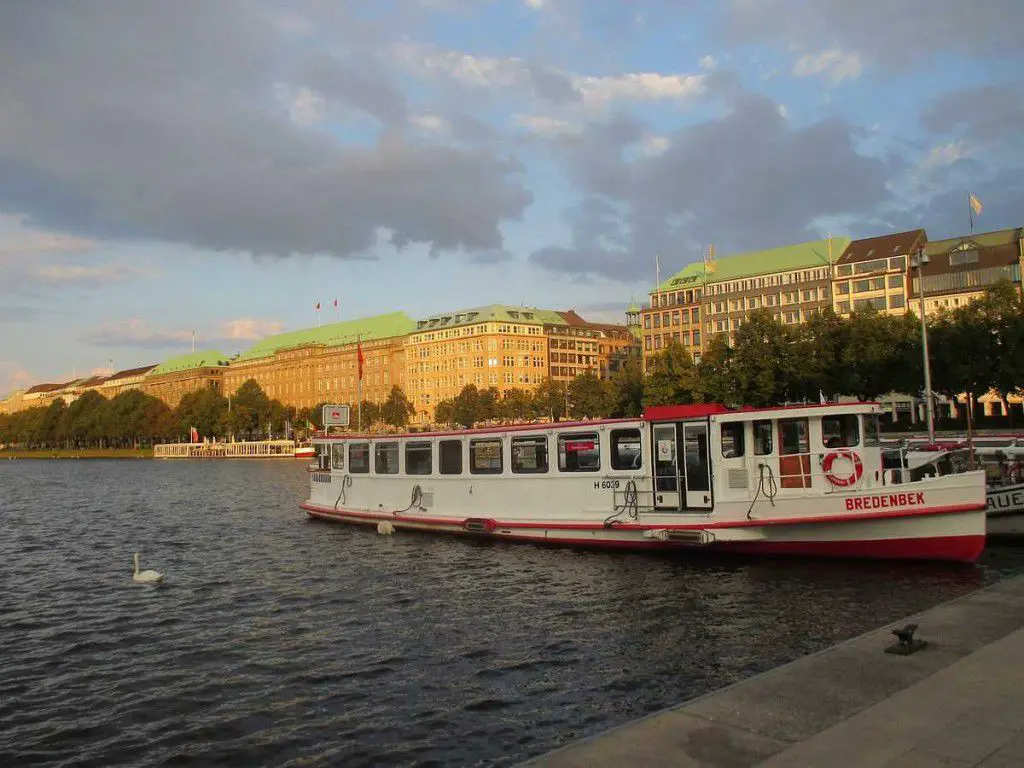 Boot auf der Alster