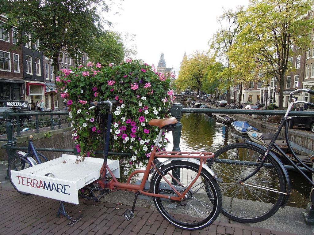 Eine Gracht in Amsterdam