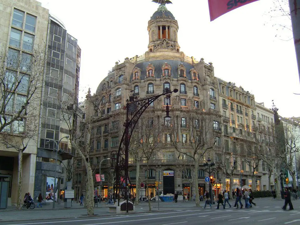 Barcelona Eingang zum Passeig Gracia