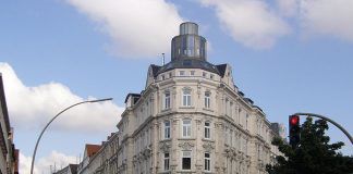 Das "Schulterblatt" - rechts die Schanzenstrasse