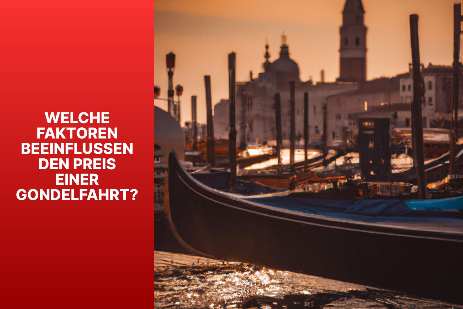 Welche Faktoren beeinflussen den Preis einer Gondelfahrt? - was kostet eine gondelfahrt in venedig 