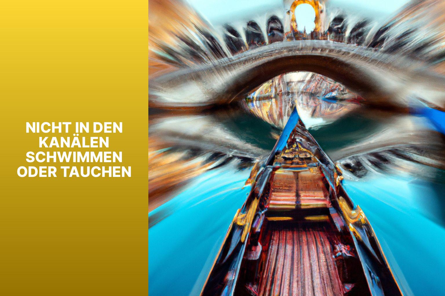 Nicht in den Kanälen schwimmen oder tauchen - was sollte man in vnedig nicht tun 