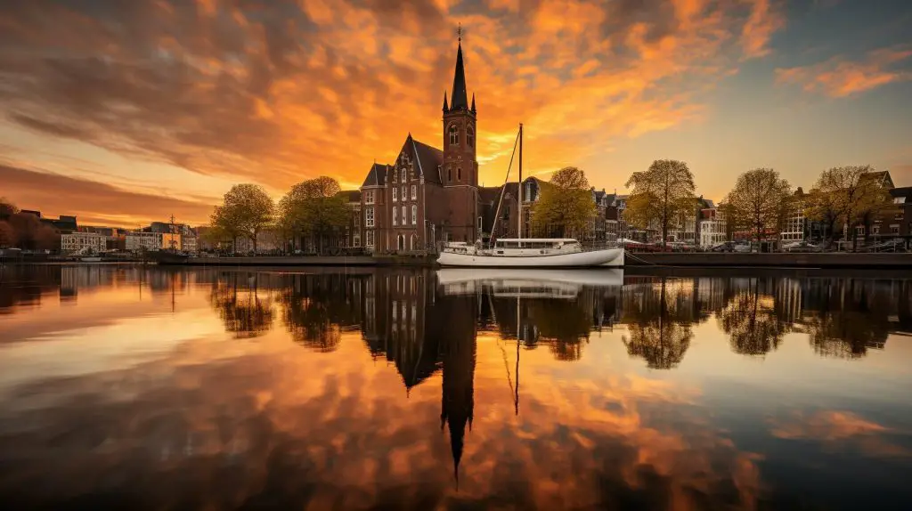 Der Alte Hafen und die Laurenskerk in Rotterdam