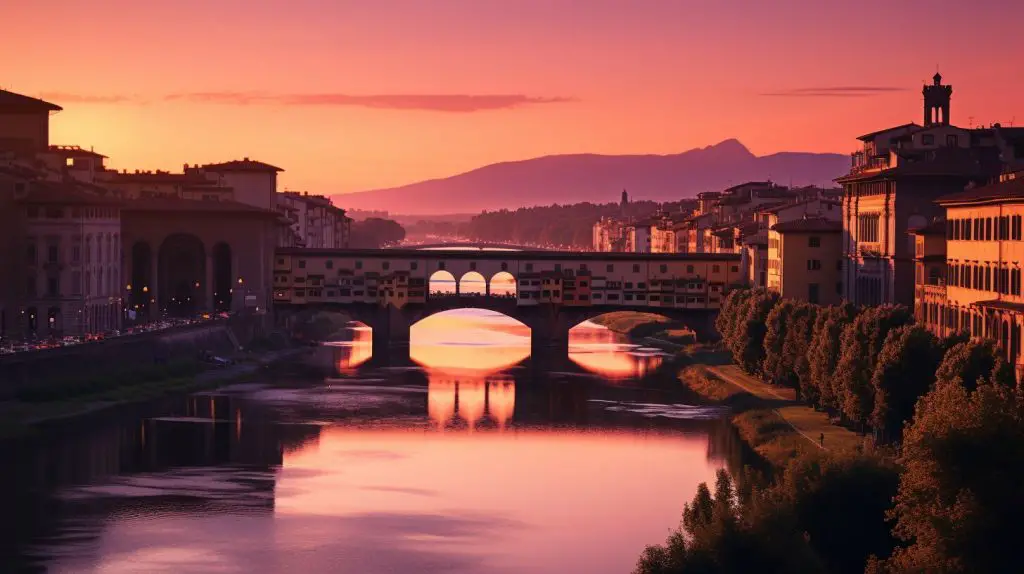 Florence at sunset