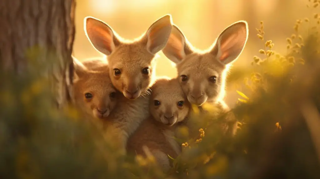 Känguru-Babys im Kangaroo Sanctuary