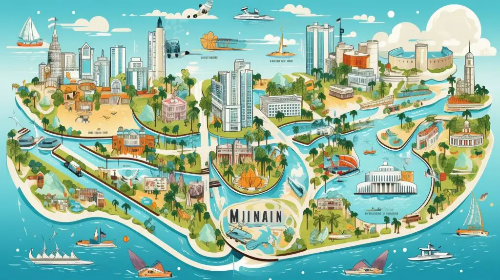 Miami Sehenswürdigkeiten Karte