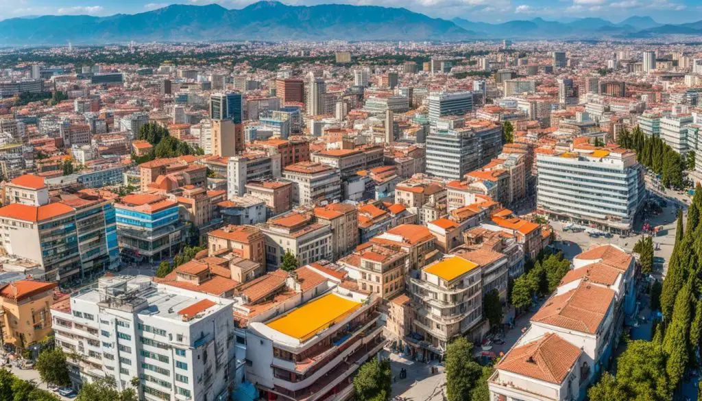 Sky Tower Aussicht Tirana