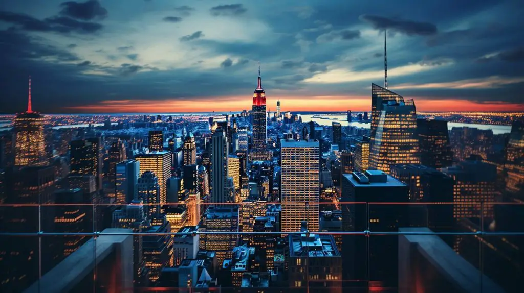 Top of the Rock Aussicht auf Manhattan