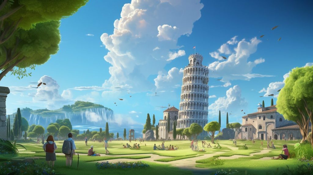 schiefen Turm von Pisa