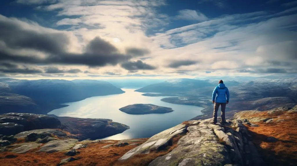 Aussicht vom Gipfel des Narvikfjellet