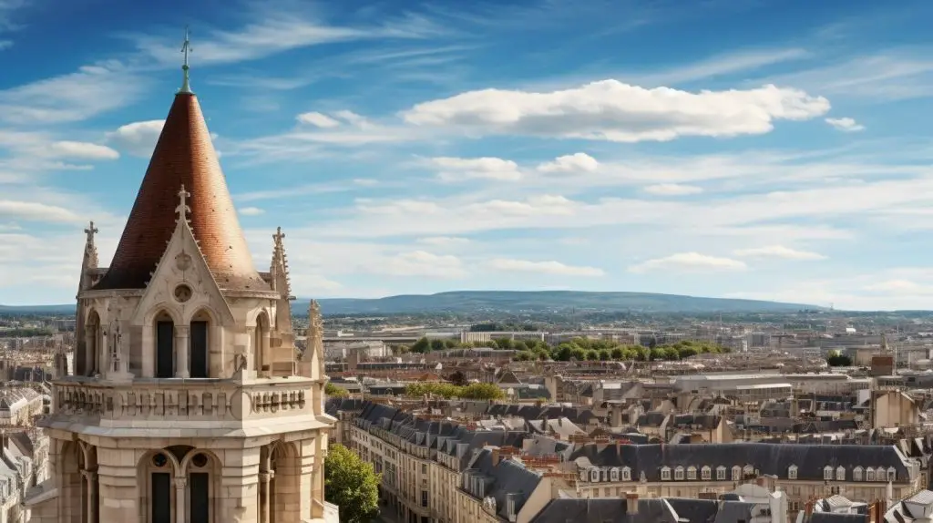 Aussicht vom Turm Philippe le Bon über Dijon