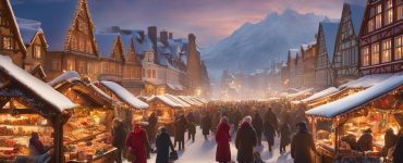 Der nürnberger christkindlmark im Dezember
