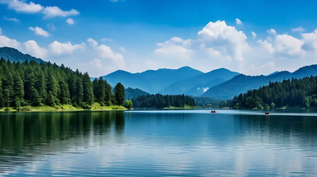 Naturlandschaft am Gazivoda See