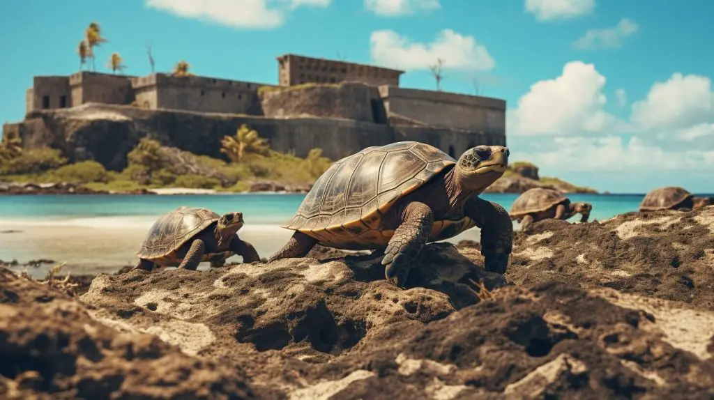 Prison Island Riesenschildkröten