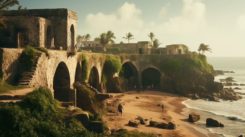 historische Forts von Elmina und Cape Coast
