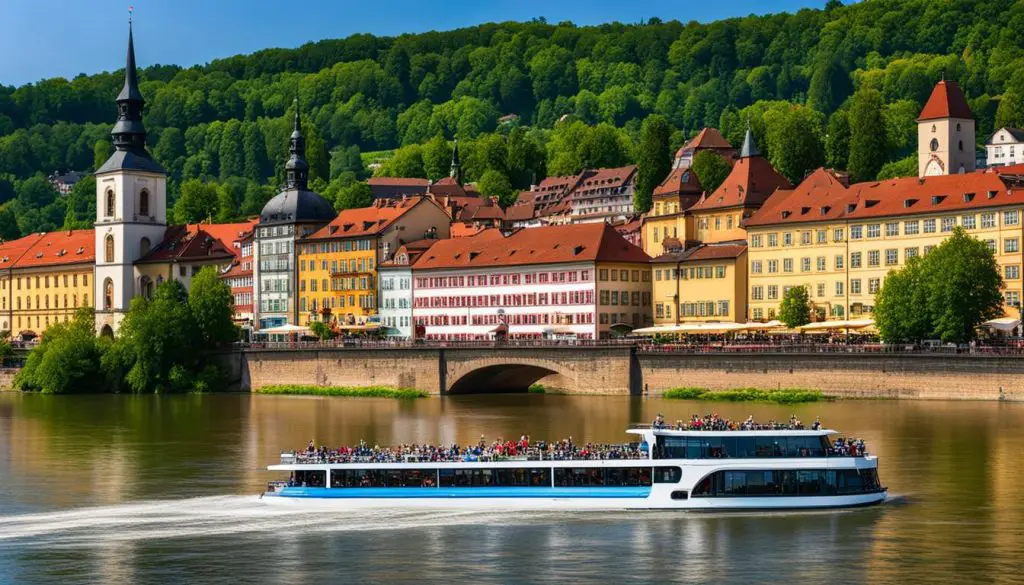 Schiffsfahrt auf dem Main in Würzburg