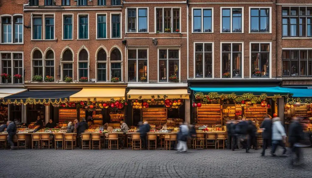 Blick auf den Grote Markt Brügge