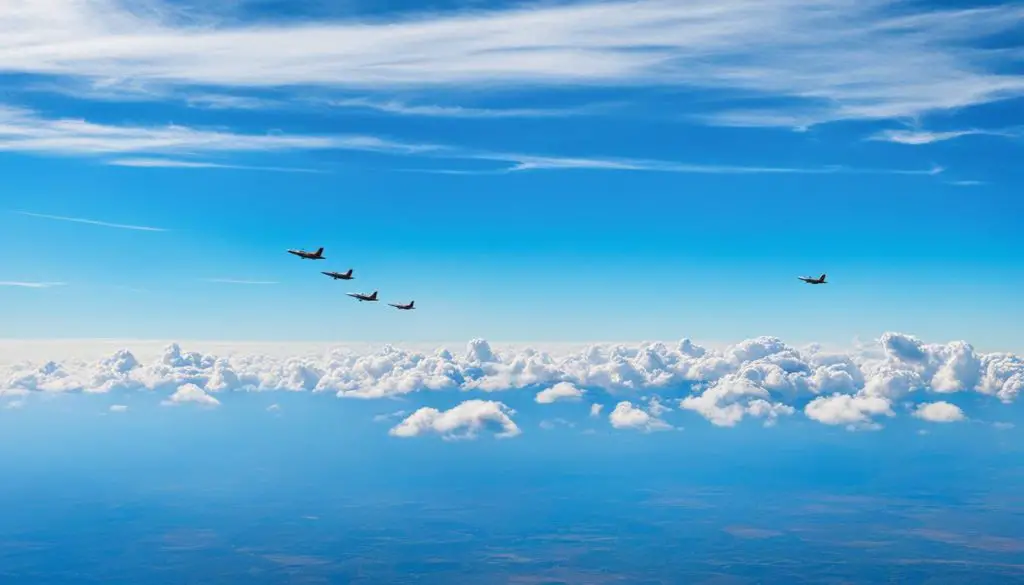 Flugzeuge im Flug