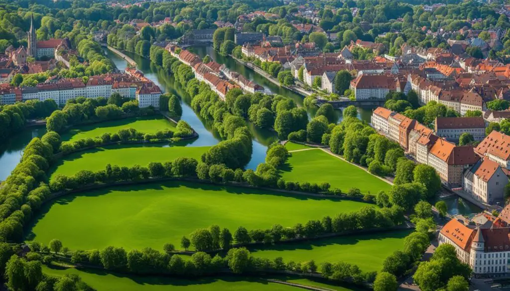 Grüne Landschaft in Braunschweig