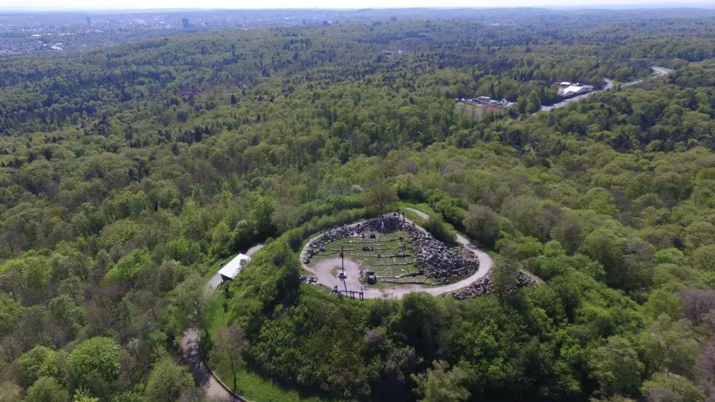 Luftaufnahme vom Birkenkopf in Stuttgart